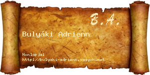 Bulyáki Adrienn névjegykártya