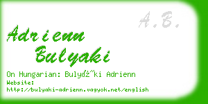 adrienn bulyaki business card